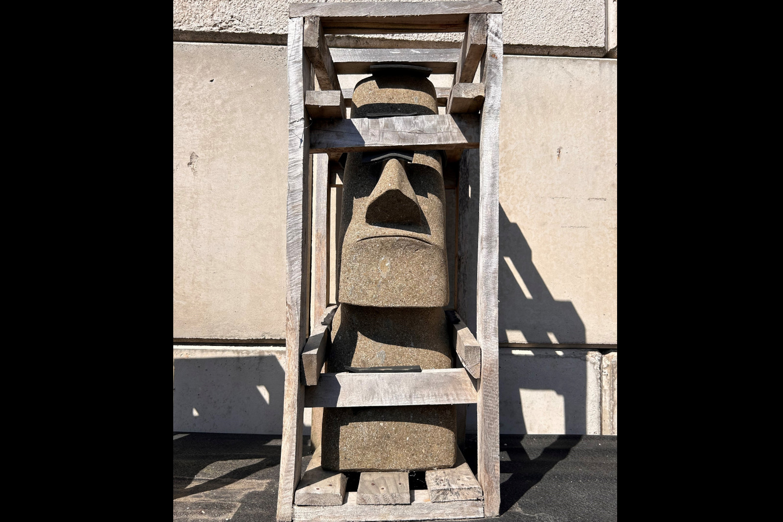 Moai Kopf Naturstein 75 cm Osterinsel Bild
