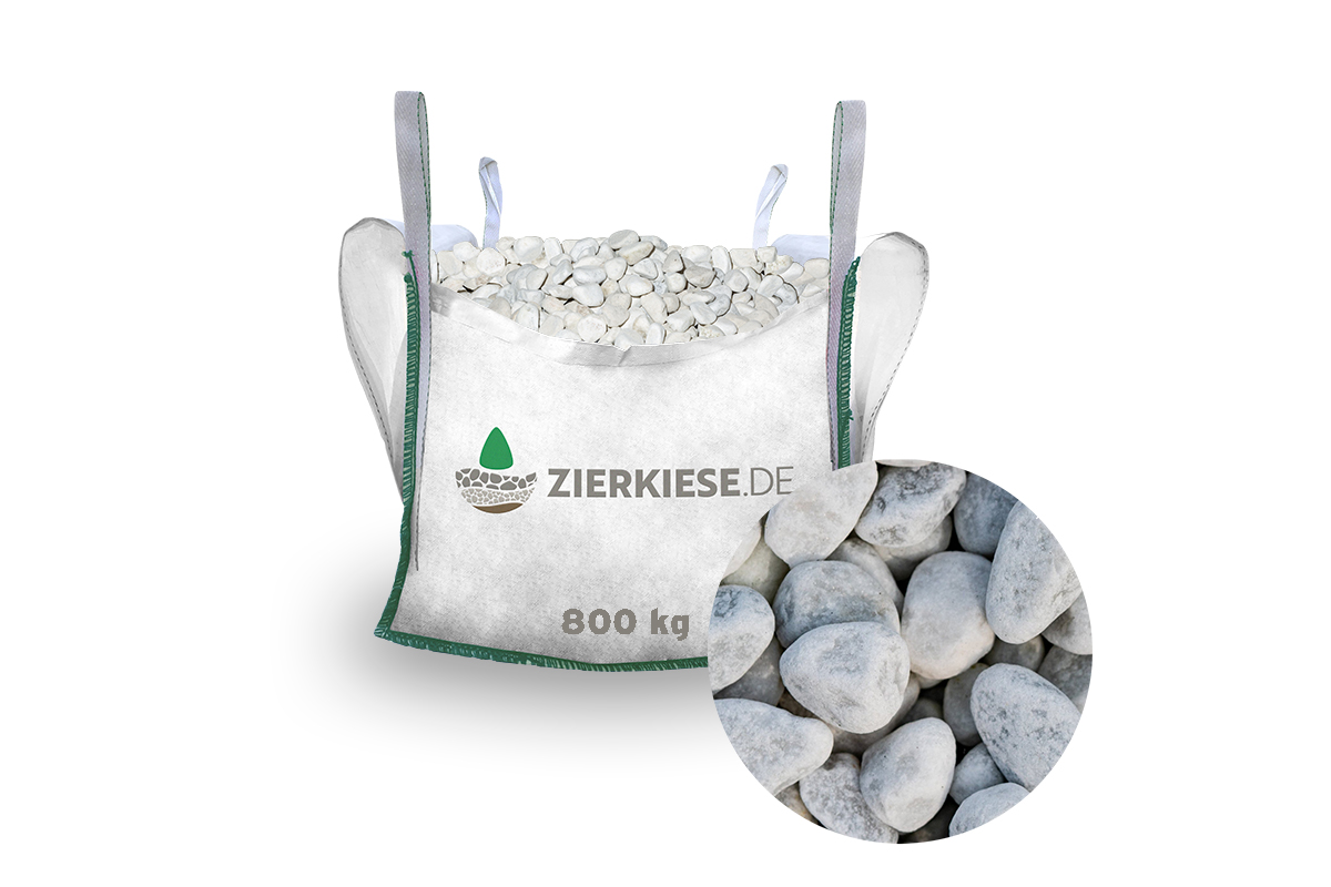 Marmorkies Weiß 16–25 mm | Zierkies & Premium Gartenkies Bild